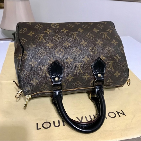 ❌❌Louis Vuitton Monogram Speedy 25 Handbag 👜Black - Picture 7 of 16